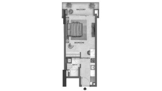 Apartment floor plan in Urban Park Residences No. 11008